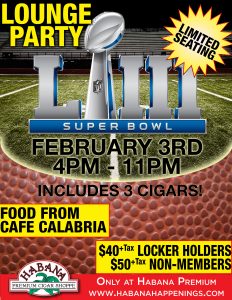 Super Bowl Lounge Party! @ Habana Colonie
