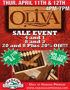 Oliva Cigar Sale Event!